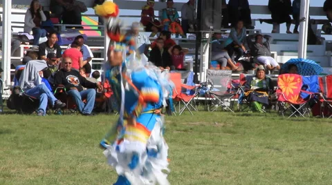 Pow wow sneak up dancer Stock Footage 48182327