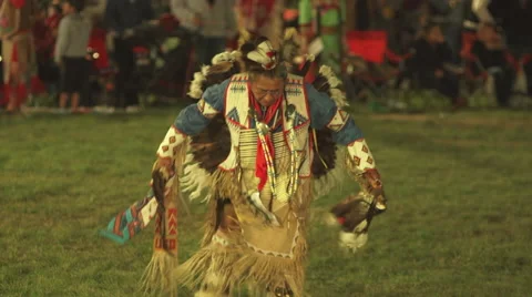 Pow wow traditional dancer Video stock 45754552