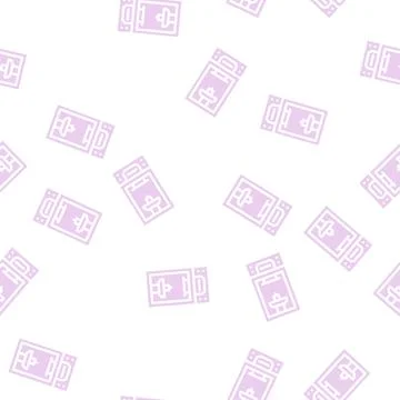 Powder for 3d printer glyph vector seamless pattern イラスト素材