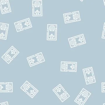 Powder for 3d printer line vector seamless pattern Illustrazione stock