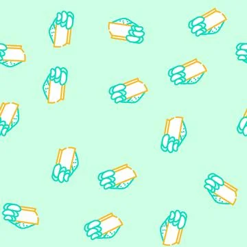 Powder aloe vera vector seamless pattern Stock Illustration