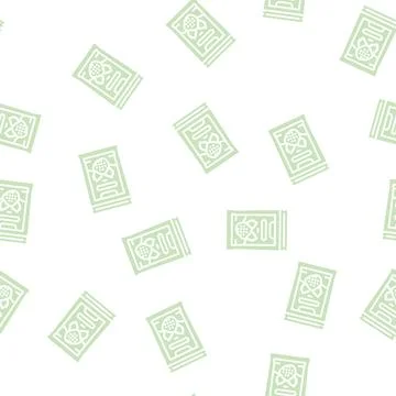 Powder blackberry glyph seamless pattern 库存插图