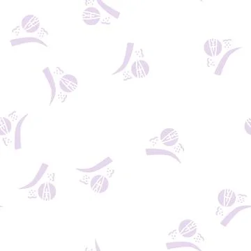 Powder brows glyph seamless pattern Stock Illustration