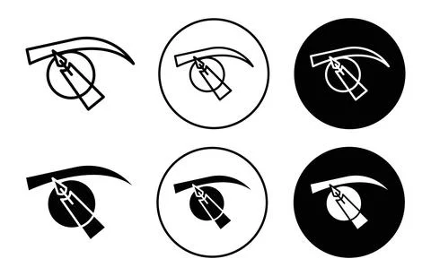 Powder brows icon Stock Illustration