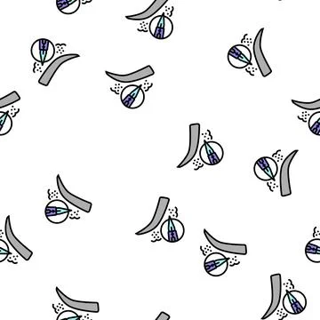 Powder brows vector seamless pattern イラスト素材