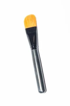 Powder brush on white background Stock Photos