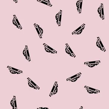 Powder cement glyph vector seamless pattern Illustrazione stock