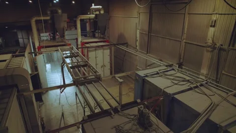 Powder coating chamber, paint chambers Stock Footage 296097620