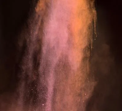 Powder of Colors Exploded Stock Photos