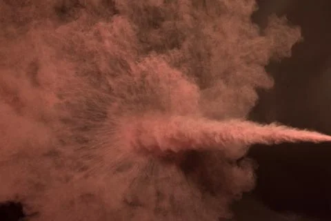 Powder of Colors Exploded Stock Photos