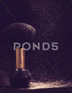 Powder dreams. abstract makeup and cosmetic backgrounds Stock Photos