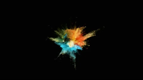 Powder Explosion - Color Burst Stock Footage
