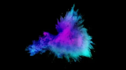 Powder explosion with colour Illustrazione stock