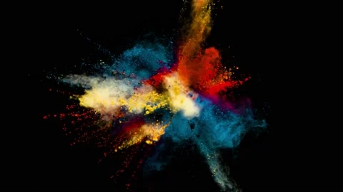 Powder Explosion - Devil In Disguise Stock Footage 152914669