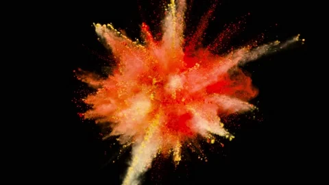Powder Explosion - The Devil Knows Stock Footage 152914659