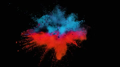 Powder Explosion - Dual Fight Stock Footage 152914738