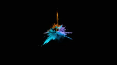 Powder Explosion - Energized Twist 스톡 동영상 152914870