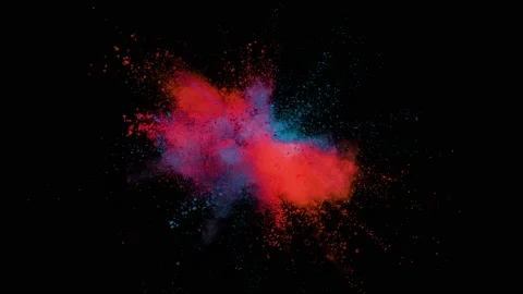 Powder Explosion - Envious Glance Stock Footage 152914877