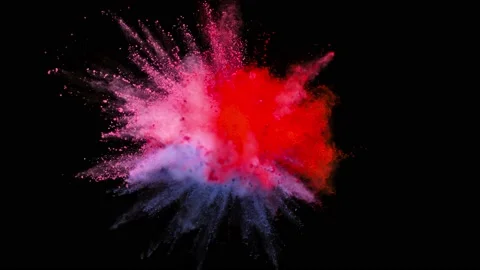 Powder Explosion - Festive Bright Stock Footage 152914680