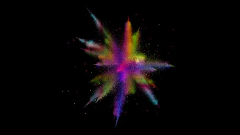 Powder Explosion Stock Footage 90988922