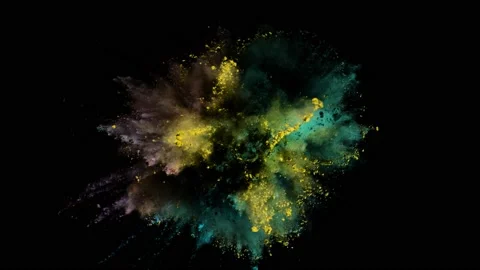 Powder Explosion - Garden Of Thought Stock Footage 152914677