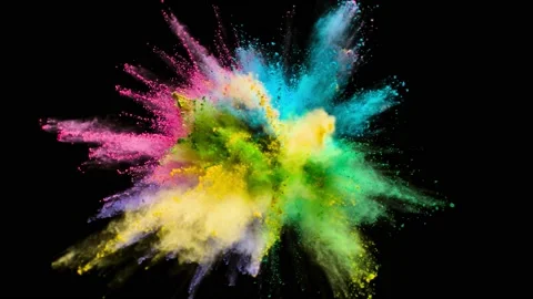 Powder Explosion - March Begins Stock Footage 152914756