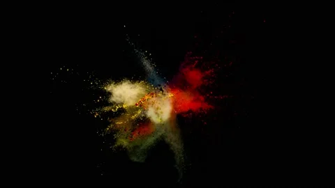 Powder Explosion - Passion Driven Stock Footage 152914872