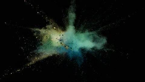 Powder Explosion - Possible Pondering Stock Footage 152914750