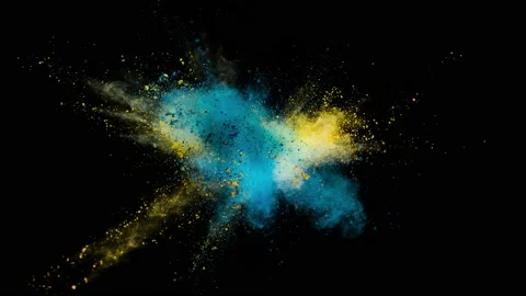 Powder Explosion - Powder Powers Stock Footage 152914871