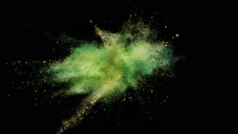 Powder Explosion - Powder Pressure Stock Footage 152914714