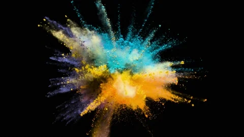 Powder Explosion - Psychological Video stock 152914854