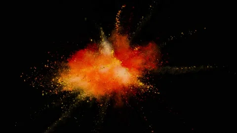 Powder Explosion - Real Energy Stock-Footage 152914718