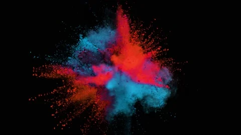 Powder Explosion - Reincarnated Stock Footage 152914768