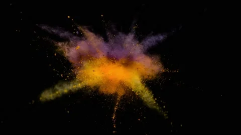 Powder Explosion - Seasons Game Stock Footage 152914715