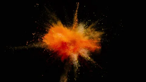 Powder Explosion - Simulating Signs Stock Footage 152914676