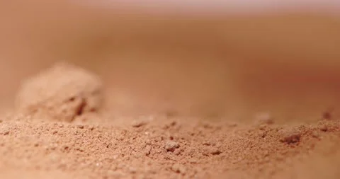 Powder flowing as sand like object closeup Stock Footage 154863453