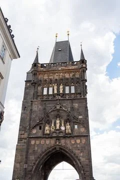 Powder gate in Prague Stock Photos