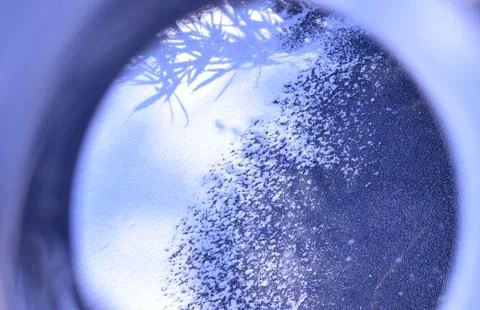 Powder makeup on water surface Foto stock