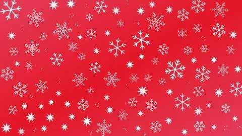 Powder Minimalist Snowflake Pattern with Smooth crimson Gradient Flow Backdrop. Stock Illustration
