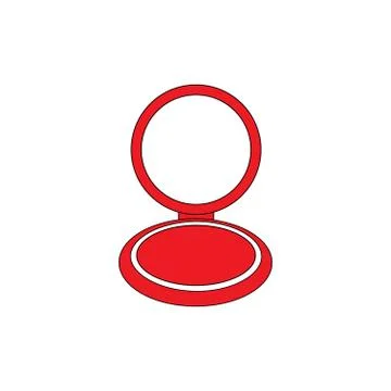 Powder mirror Stock Illustration