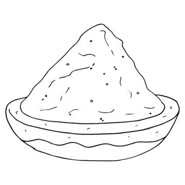 Powder paint. Stock Illustration