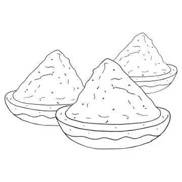 Powder paint. Stock Illustration