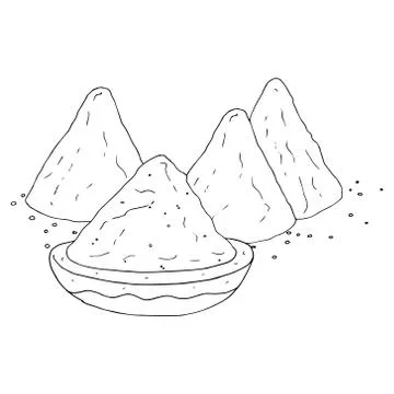 Powder paint. Stock Illustration