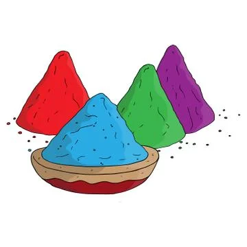 Powder paint. Stock Illustration