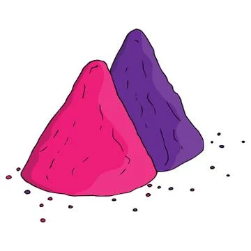 Powder paint. Stock Illustration