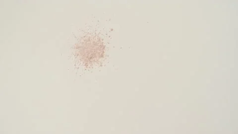 Powder, Particles of Cosmetics fall on the Table. Animation of Sand. Stock Footage 200838184