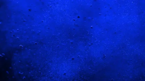 Powder particles exploded blue Stock Footage 229458580