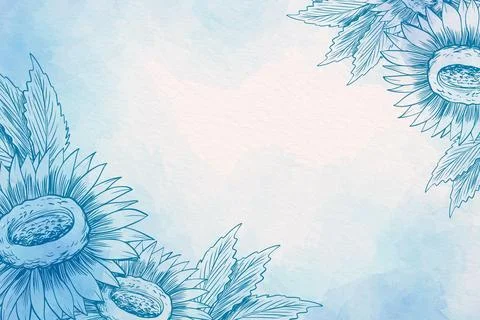 Powder pastel with hand drawn elements background Illustrazione stock