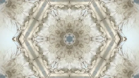 Powder Puff Kaleidoscope Stock Footage 245682185