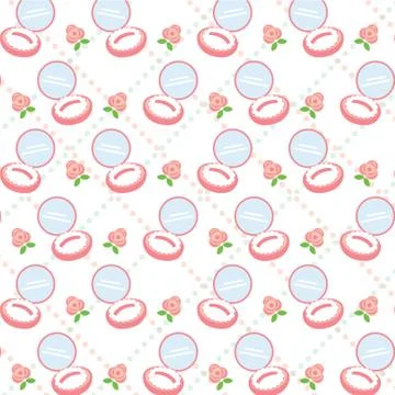 Powder Puff Pattern Stock Illustration